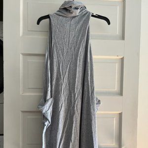 Eileen Fisher Gray Cotton Dress w/Pockets - Size M